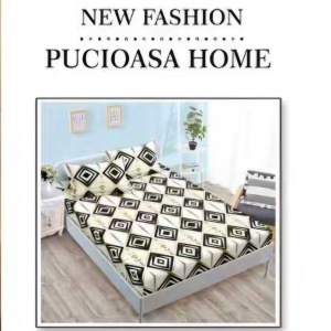 Lenjerie cu Elastic din Finet 4 Piese pentru Pat Matrimonial-FE4L 359 - Img 3