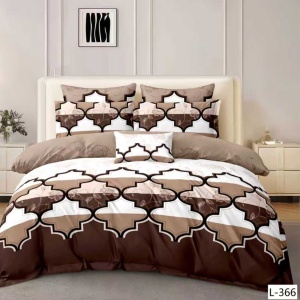 Lenjerie cu Elastic din Finet 4 Piese pentru Pat Matrimonial-FE4L 366