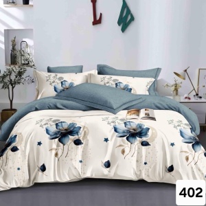 Lenjerie Finet 6 Piese cu Cearceaf Normal pentru Pat Matrimonial-GR6E 402