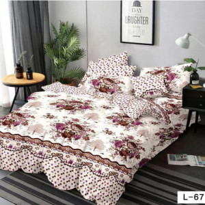 Lenjerie Finet 6 Piese cu Cearceaf Normal pentru Pat Matrimonial-GR6L 67
