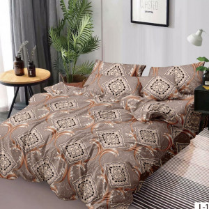 Lenjerie Finet 6 Piese cu Cearceaf Normal pentru Pat Matrimonial-GR6L 148