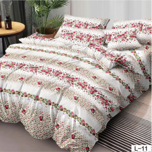 Lenjerie Finet 6 Piese cu Cearceaf Normal pentru Pat Matrimonial-GR6L 11