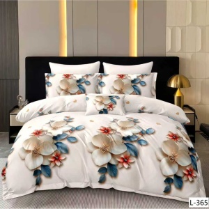 Lenjerie cu Elastic din Finet 4 Piese pentru Pat Matrimonial-FE4L 365