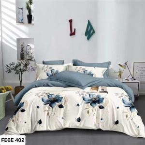 Lenjerie cu Elastic din Finet 6 Piese pentru pat Matrimonial-FE6E 402