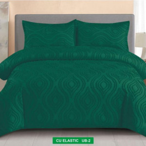 Lenjerie de Pat cu model în relief-Cearceaf cu Elastic-UB 02