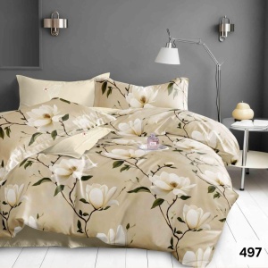 Lenjerie Finet 6 Piese cu Cearceaf Normal pentru Pat Matrimonial-GR6E 497