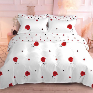 Lenjerie Finet 6 Piese cu Cearceaf Normal pentru Pat Matrimonial-GR6E 129