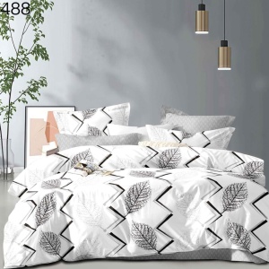 Lenjerie Finet 6 Piese cu Cearceaf Normal pentru Pat Matrimonial-GR6E 488