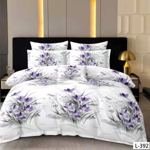 Lenjerie Finet 6 Piese cu Cearceaf Normal pentru Pat Matrimonial-GR6L 392