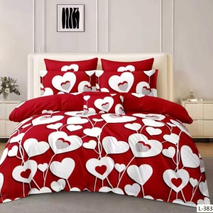 Lenjerie Finet 6 Piese cu Cearceaf Normal pentru Pat Matrimonial-GR6L 383