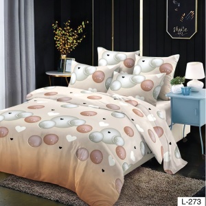 Lenjerie Finet 6 Piese cu Cearceaf Normal pentru Pat Matrimonial-GR6L 273