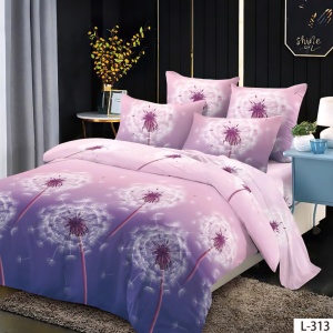Lenjerie Finet 6 Piese cu Cearceaf Normal pentru Pat Matrimonial-GR6L 313