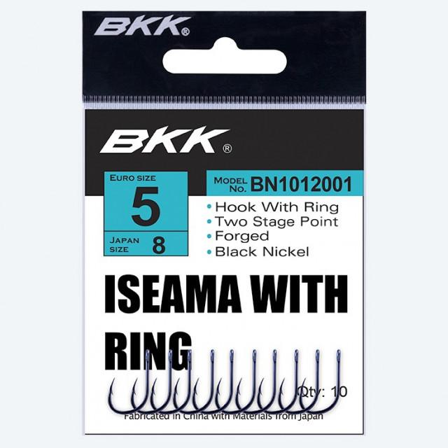 Carlige BKK Iseama-R Diamond, Black Nickel (Marime Carlige: Nr. 12)