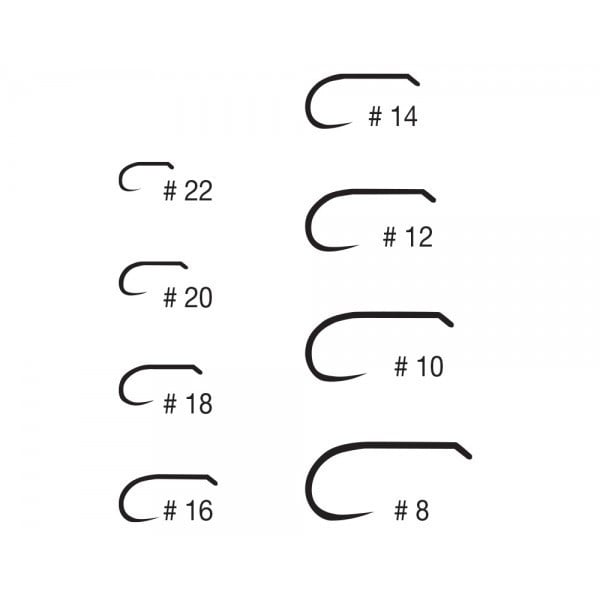 Carlige fly Tiemco TMC100SP-BL, barbless, 20buc (Marime Carlige: Nr. 20) - 2 | YEO