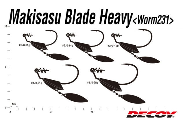 Carlige Offset Decoy Worm 231S Makisasu Blade Heavy Lestat (Marime Carlige: Nr. 5/0) - 3 | YEO