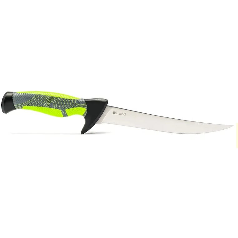 Cutit pentru Filetat Mustad Teflonat, Verde, Lama 15.2cm