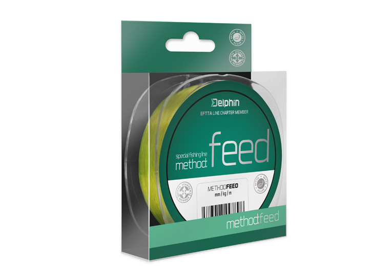 Fir Monofilament Delphin Method Feed, Galben, 5000m (Diametru fir: 0.16 mm)