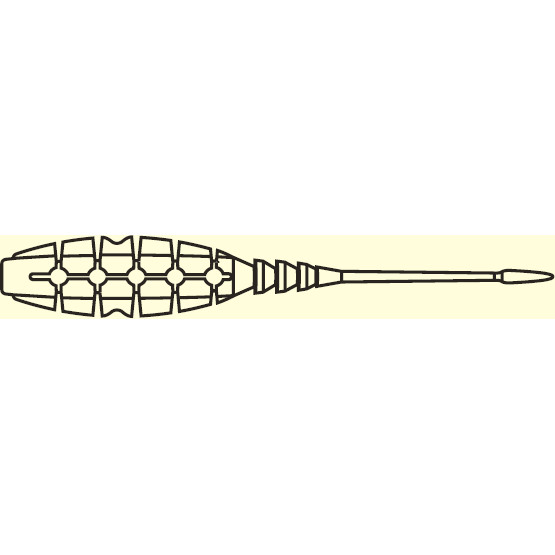 Grub Mustad Aji Finesse Naf, 5cm, Clear Chartreuse, 12buc/plic - 2 | YEO