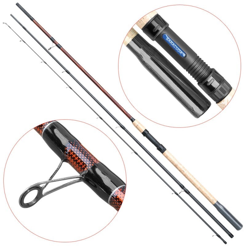 Lanseta Baracuda Tele Match Sicario, 3.3m, 15-40g, 3 tronsoane - 1 | YEO