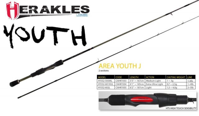 Lanseta Herakles Youth Trout Area J 601XUL, 1.85m, 0.7-2.5g, 2 tronsoane - 1 | YEO