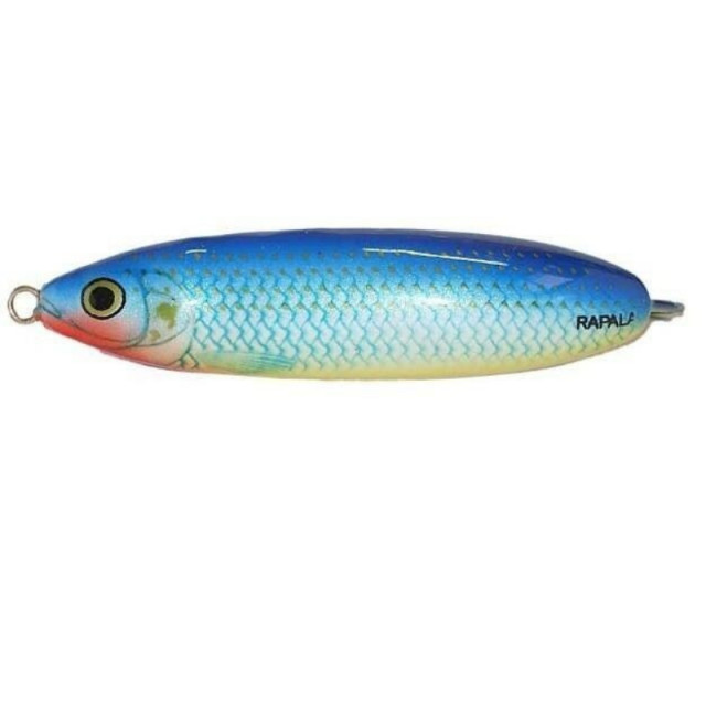 Lingurita oscilanta antibradis Rapala Minnow Spoon, culoare BSH, 8cm, 22g