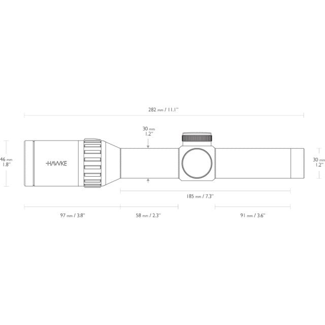 Luneta Vantage WA 1-4×24 L4A /IR/30MM Hawke - 1 | YEO