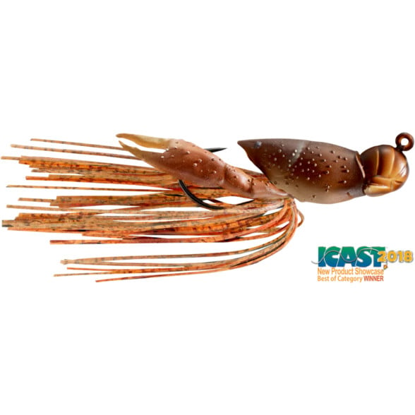 Naluca Livetarget Hollow Crawfish Jig, culoare Natural-Brown, 4.5cm, 14g - 1 | YEO