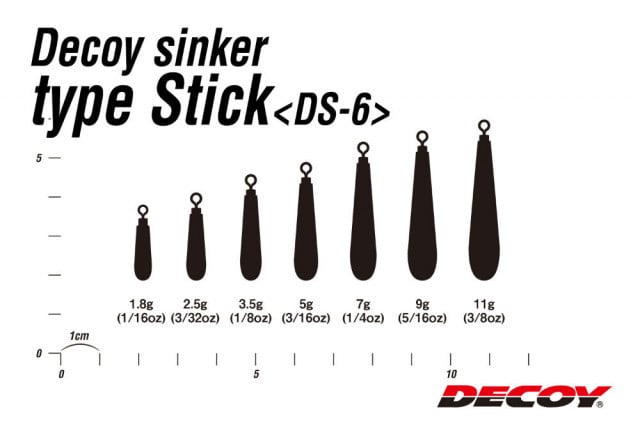 Plumbi Decoy Ds-6 Sinker Type Stick (Greutate plumb: 1.8g) - 3 | YEO