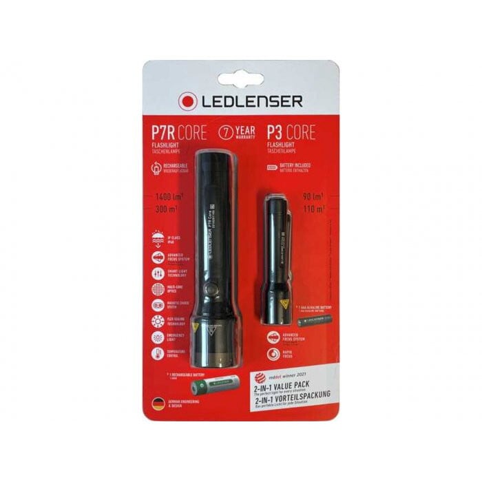 Set 2 lanterne P7R Core + P3R Core, Led Lencer - 2 | YEO