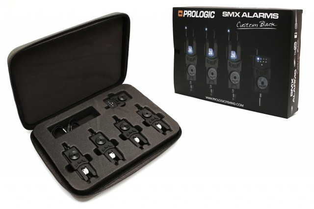Set 4 avertizoare cu statie Prologic SMX Custom Black WTS Blue