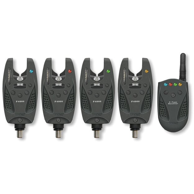 Set 4 avertizoare electronice cu statie Cormoran Carp Pro F4000