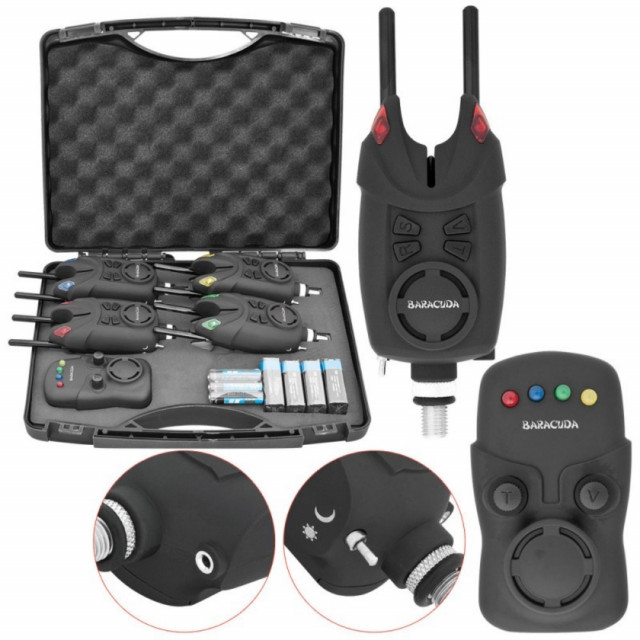 Set 4 avertizoare SG-K2 Baracuda cu receptor wireless