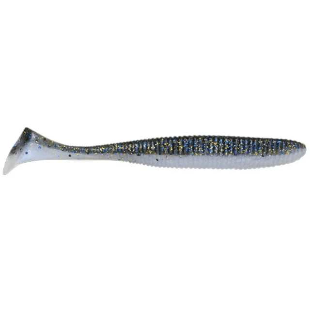 Shad Jackall Rhythm Wave, Bluegill Pearl White, 7cm, 8 buc