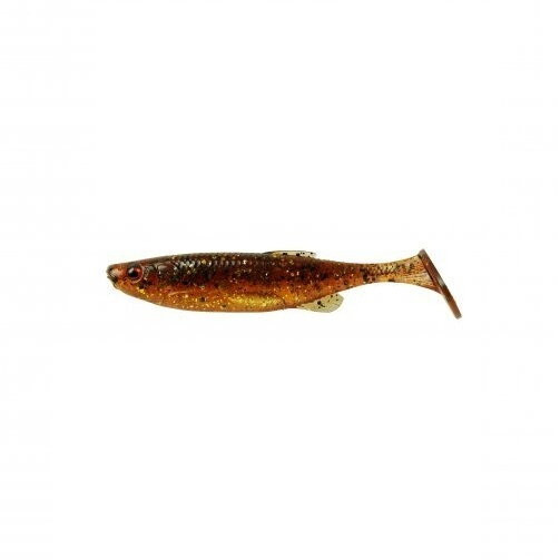 Shad Savage Gear Fat Minnow T-Tail, culoare Motoroil UV, 10.5cm, 5buc/plic