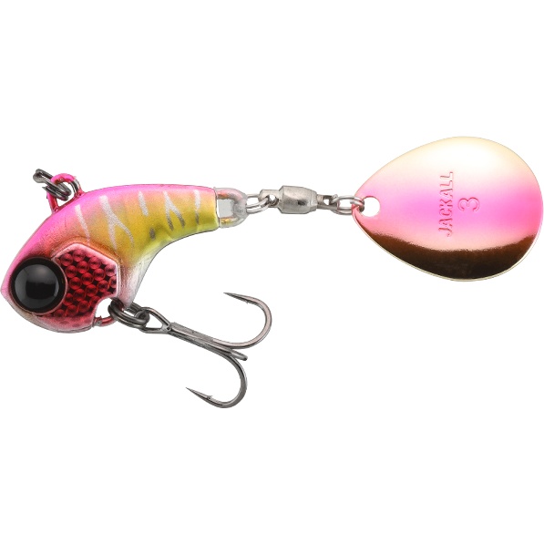 Spinnertail Jackall Deracoup Spinner, Pink Back Crown, 10.6g