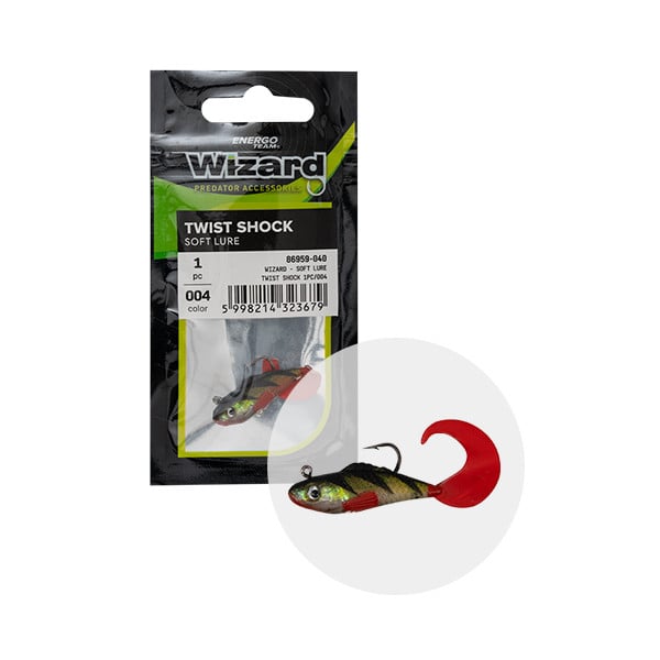 Twister cu jig Wizard EnergoTeam, culoare 002, 4.5cm - 1 | YEO