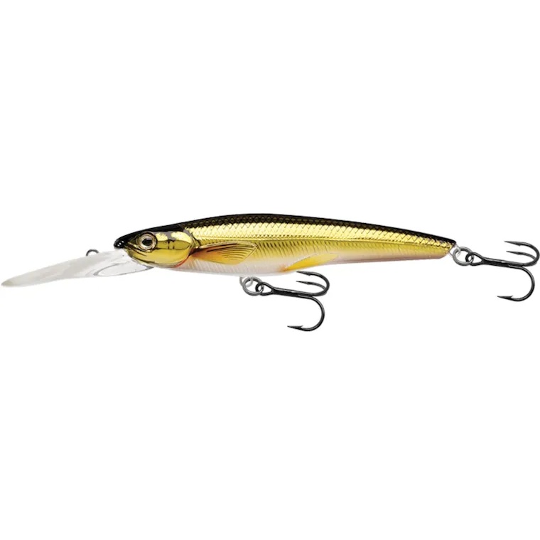 Vobler Live Target Rainbow Smelt Jerkbait D, Gold/Black, 9.1cm, 9g