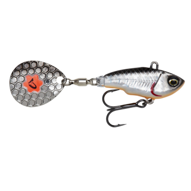 Vobler Savage Gear Fat Tail NL, culoare Dirty Silver, 6.5cm, 16g