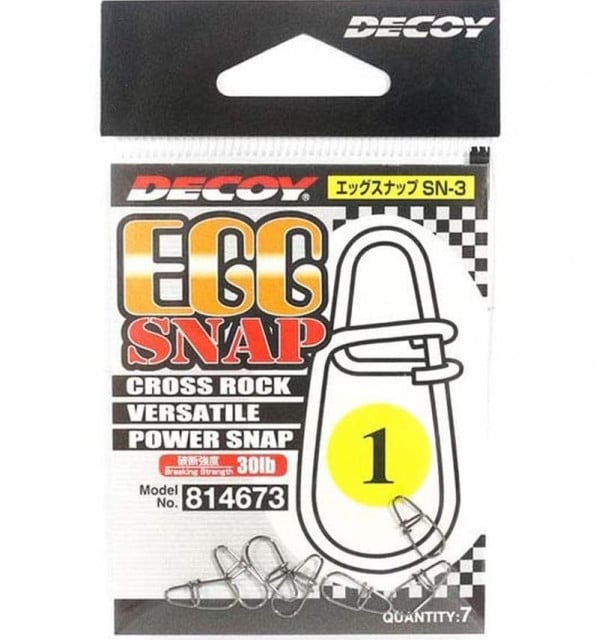 Agrafe cu prindere rapida Decoy SN-3 Egg Snap, 7buc (Marime Agrafa: 1)