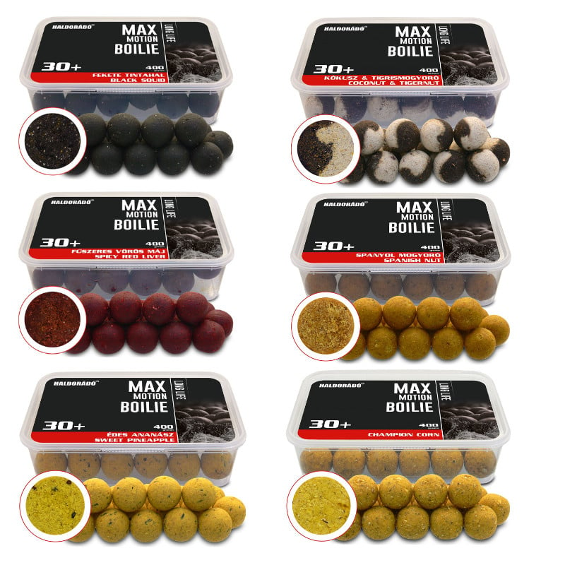 Boilies Haldorado Max Motion Boile Long Life, 30mm, 400g (Aroma: Ananas Dulce) - 1 | YEO