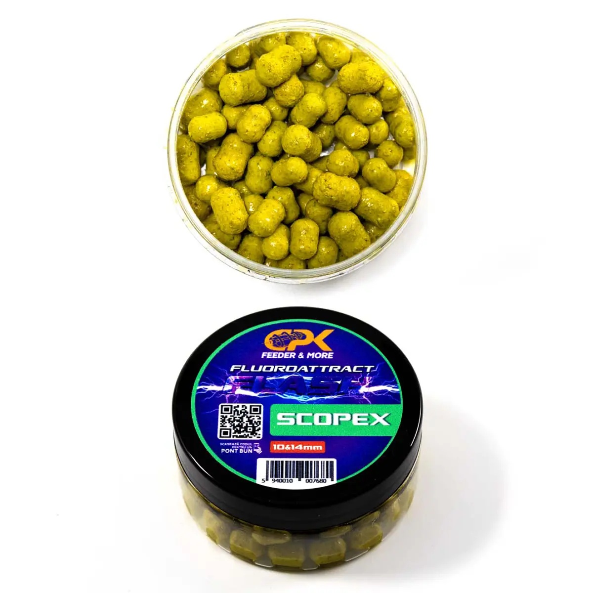 Boilies Tare de Cârlig CPK Fluoroattract+ Feeder, 10/14mm (Aroma: Sweetcorn) - 1 | YEO