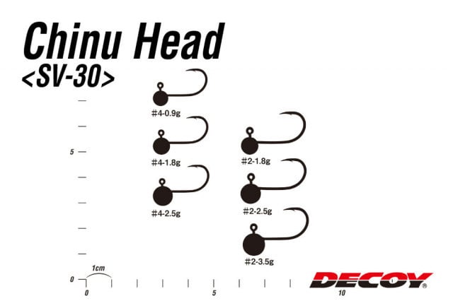 Carlige Decoy Jig Sv-30 Chinu Head, Nr 4 (Greutate jig: 1.8 g) - 3 | YEO