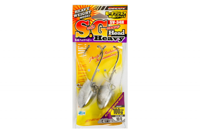 Carlige Decoy Jig Sv-34H S.G Head Heavy, Nr. 10/0 (Greutate jig: 80 g)