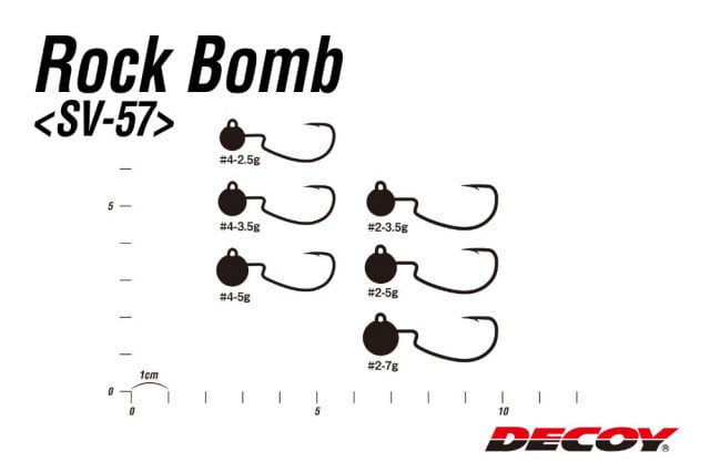 Carlige Decoy Jig Sv-57 Rock Bomb, Nr. 2 (Marime Carlige: Nr. 2, Greutate jig: 5 g) - 3 | YEO