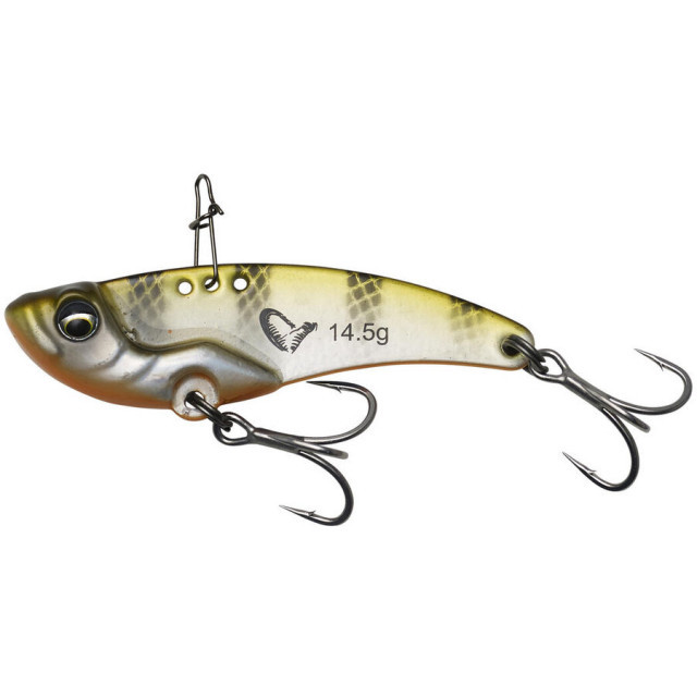 Cicada Savage Gear Vib Blade, Olive Silver Stripes, 5.5cm, 14.5g