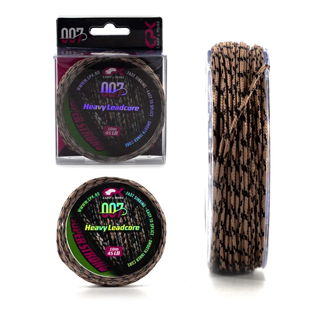 Fir Leadcore CPK Heavy, 45lbs, 10m (Varianta: Camo Green) - 1 | YEO