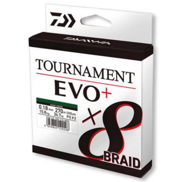 Fir textil Daiwa Tournament X8 BRAID EVO+, chartreuse, 135m (Diametru fir: 0.10 mm) - 1 | YEO