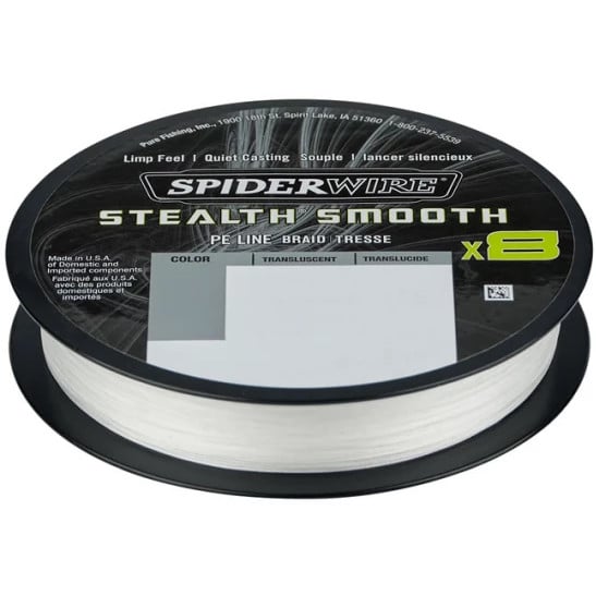 Fir Textil SpiderWire Stealth Smooth 8 Braid, Translucent, 150m (Diametru fir: 0.05 mm) - 1 | YEO