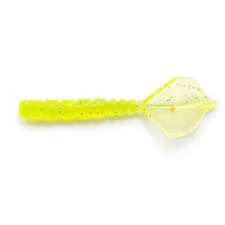 Grub Mustad Aji Micro Hila, UV Clear Chartreuse, 4.3cm, 12buc/plic