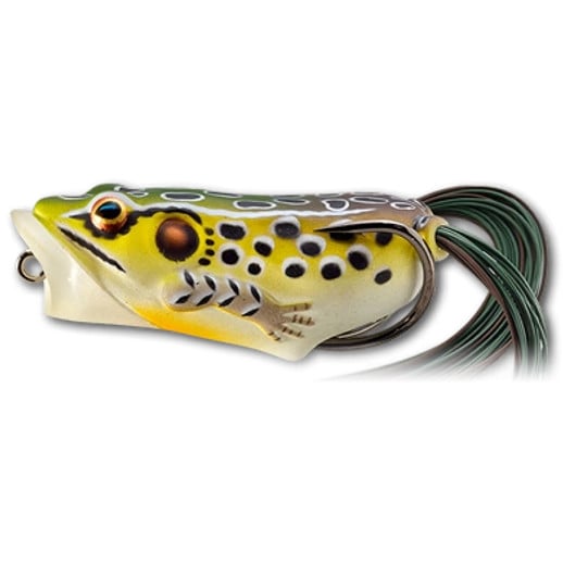 Naluca Livetarget Hollow Frog Popper, culoare Emerald-Brown, 6.5cm, 14g